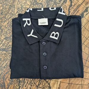 Burberry Black Polo Shirt for Men